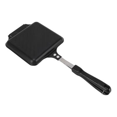 Hot Sandwich Maker Flip Grill Pan Double Sided Anti Stick Aluminium Alloy Panini Maker Pan for Gas