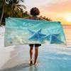 1pc Ocean Plastic Art Creation Theme Beach Towel, Ocean Festival Beach Towel, Soft, Absorbent,Collective Unconscious Ocean