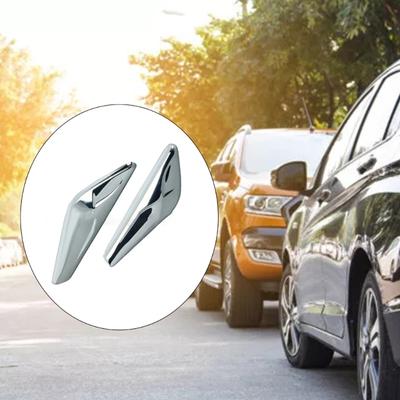 Upgraded Front Fender Chrome- Finisher Trim Replaces 51117338569 51117338570 Compatible- for X3 F25 X4 F26- 2013-2017