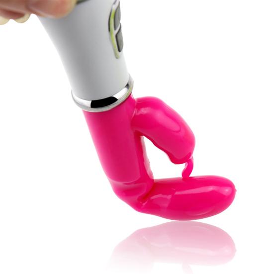 Dual G-Spot Vibrator with Rotating Silicone Massager for Beads Rabbit-Shaped Women Multi-Frequency Vibration Waterproof Quiet Discreet