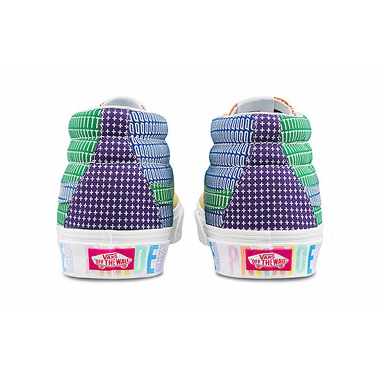 Vans Sk8-Mid Pride Unisex Sneakers Multi-Color Multi True-White VN0A3WM33WJ