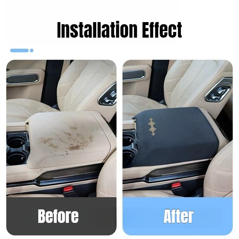 For BYD Formula Leopard 8 Denza B8 Suede Center Console Armrest Box Cover Car Armrest Protector Pad Cushion Interior Modificatio