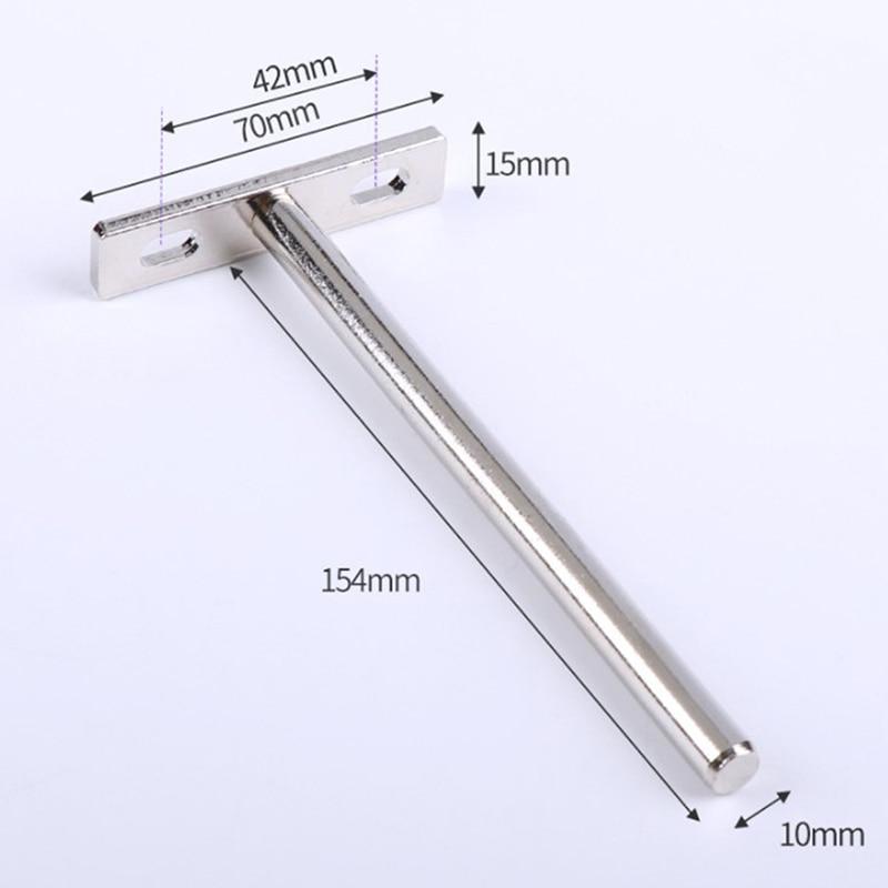 1PC 3/4/5/6 Inches Silver Metal Folding Shelf Support Bracket Hidden Floating Wall Shelf Support Brackets For Heavy Duty Bracket