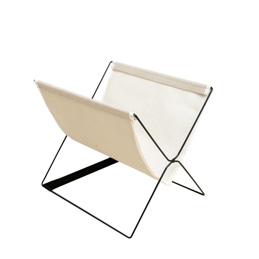 Contemporary Light Luxury Magazine & Book Storage Rack