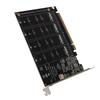 4 Port M.2 PCIE Adapter Card Plug and Play SSD Converter Card PCIE Expansion Card  Gaming PC