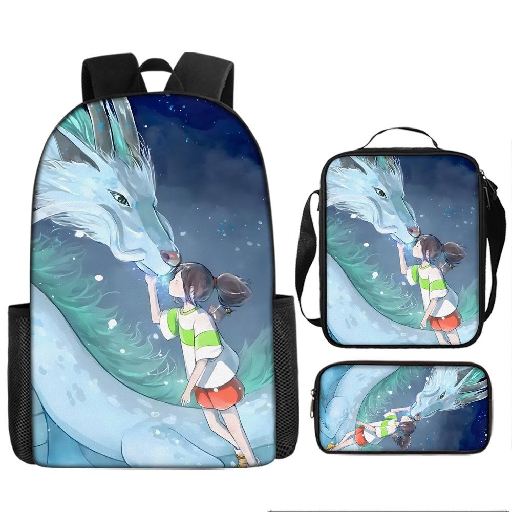 Elementary and Secondary School Students Spirited Away School Bag Hayao Miyazaki Children's Fashion Backpack Waterproof Large Capacity Backpack