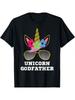 Unicorn Godfather T-Shirt, Unicorn Gift, Girl Birthday Party T-Shirt