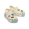 Crocs Classic Crush Spring Break EVA Non-Slip Durable Comfortable Casual Breathable Clogs Unisex Clogs Light-Yellow 208405-1FR