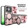 For Honor 600 400 Pro Case Shockproof Armor Car Holder Magnetic Ring Phone Cover For Honor 400 600 Lite Coque Slide Lens Fundas