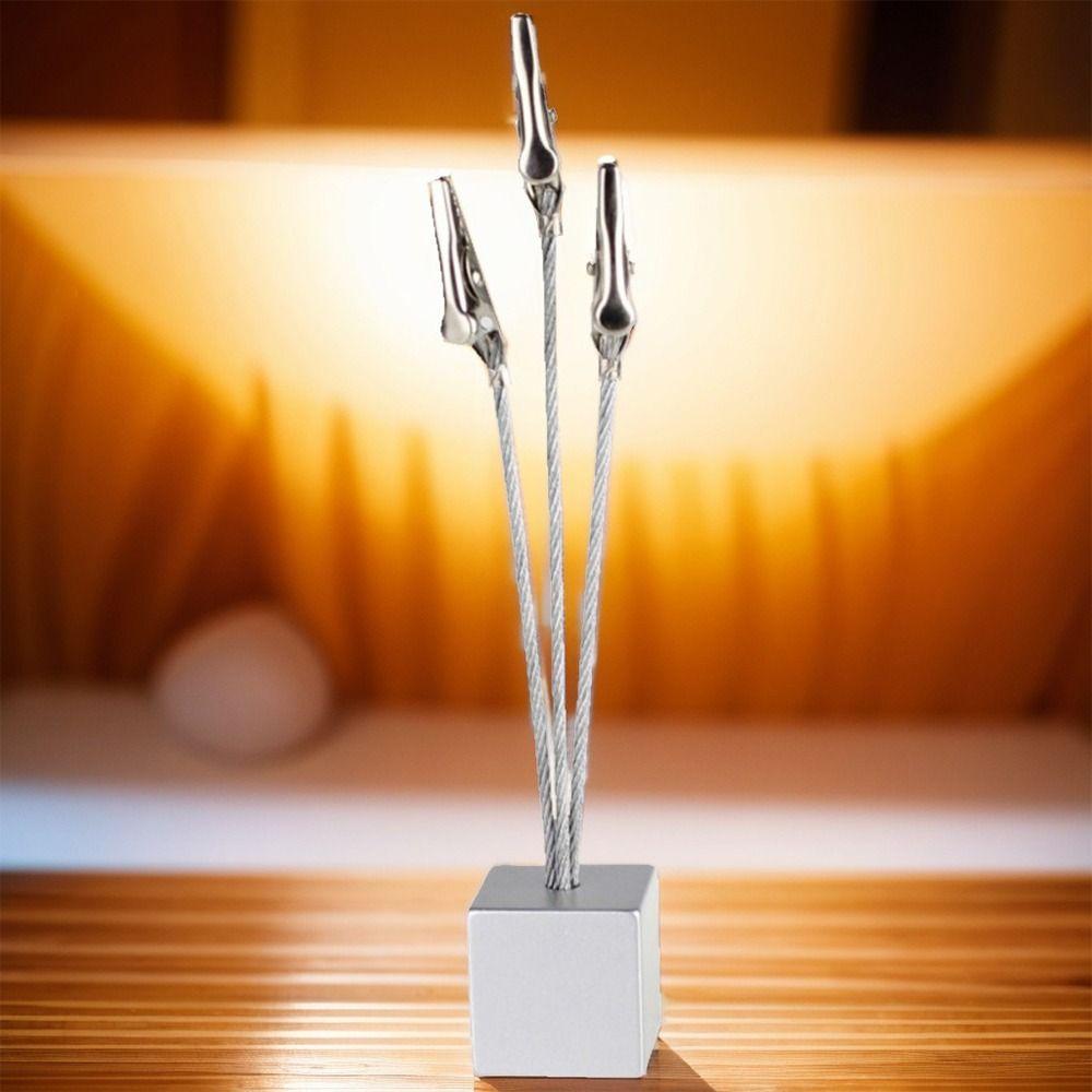 5PCS Three Head Alligator Clip Multifunction Photo Clip Stand  Birthday Wedding Party