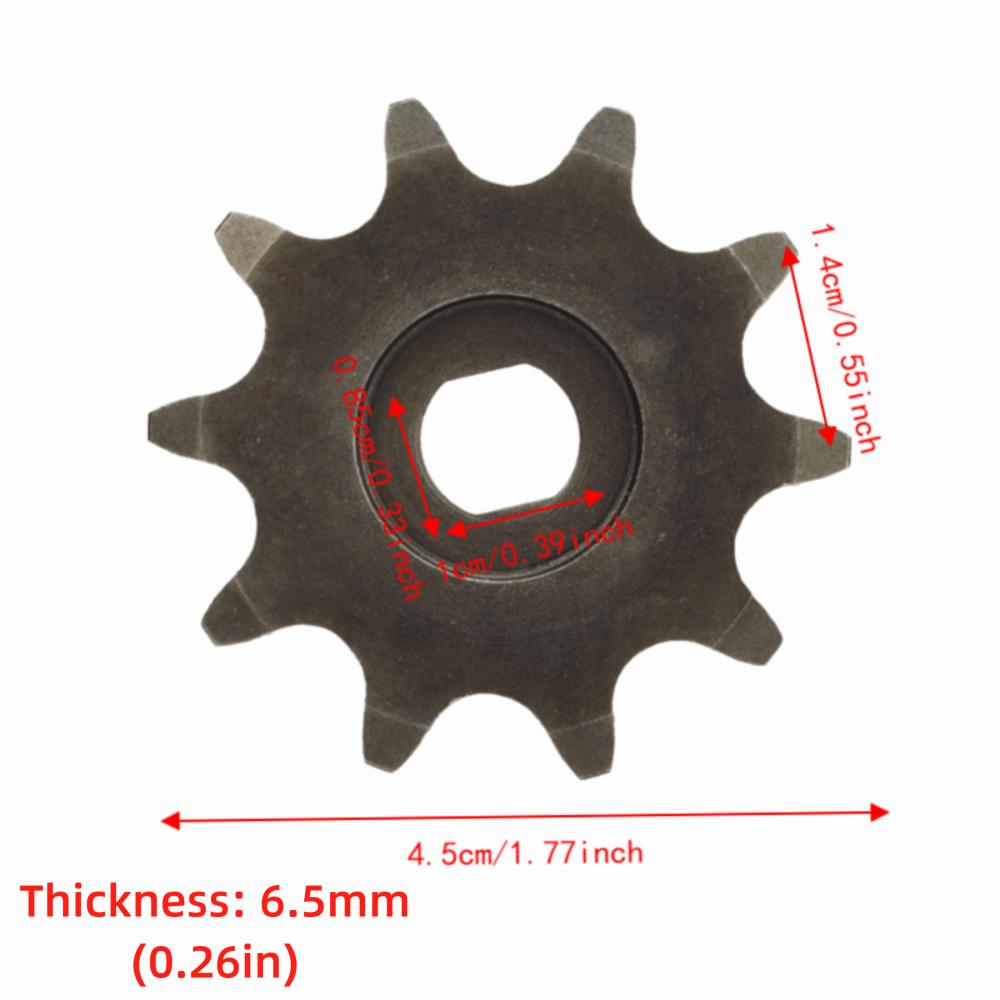 10x8.5mm Bore Motor Sprocket Carbon Steel Gear Sprocket Durable Chain Sprocket  for E-Bikes