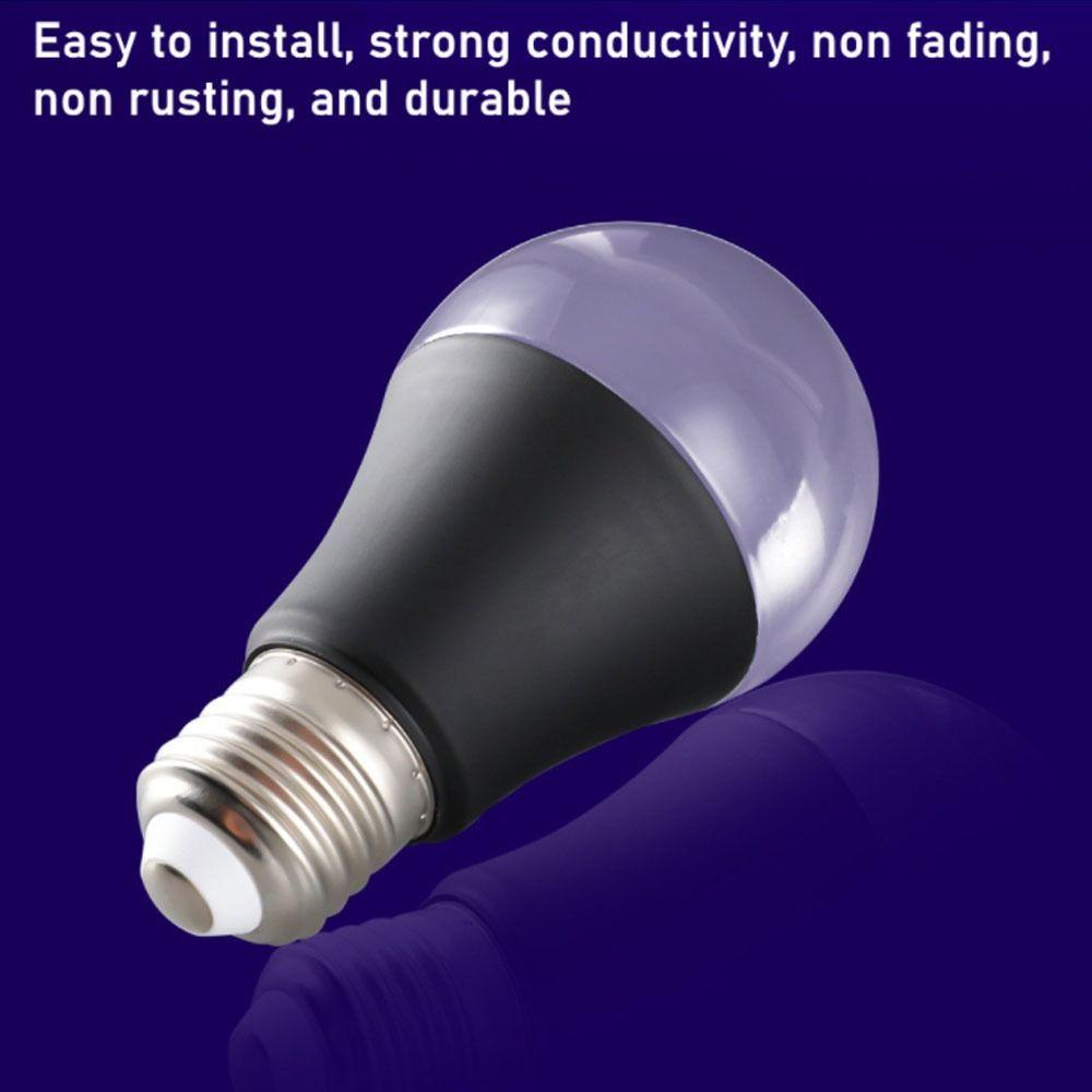 Aluminium UV Purple Bulb Portable 360 Glow E26/E27 Spiral Purple Black Light Bulb 10W 85-265V Home