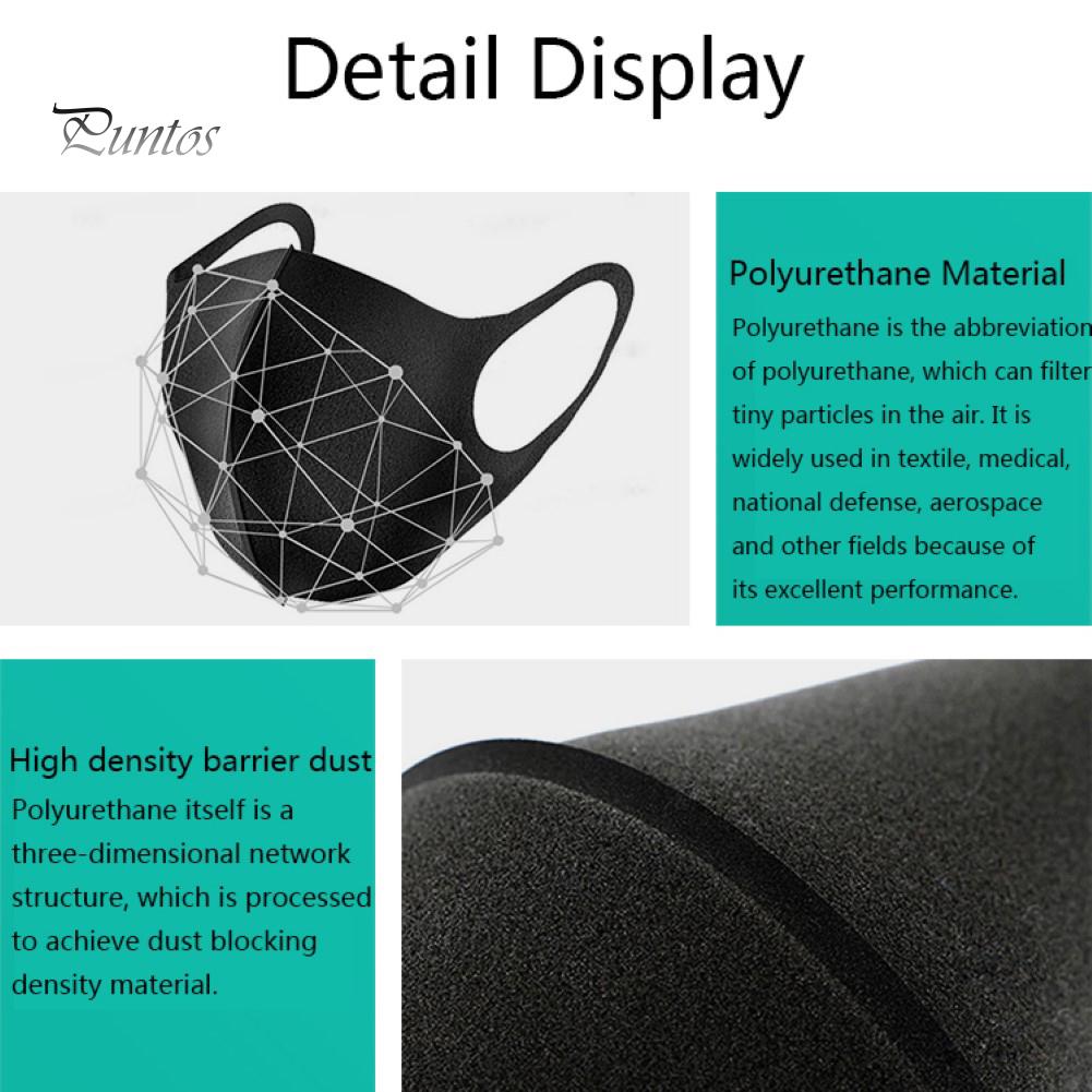 Dustproof 3Pcs Washable Breathable Unisex Protection Face Cover Mouth Masks