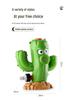 Cartoon Cactus Rotating Sprinkler: Automatic Water Play Toy for Gardens