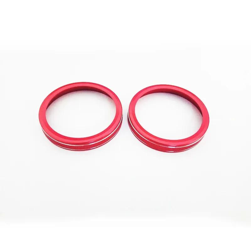 Car Stickers Console AC Air Condition Control Knob Circles Frame Trim For Mercedes Benz C Class W204 GLE GLK ML GL M GLS SL SLK