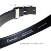 [COXSWAIN] Men's Leather Belt from the Prestigious Italian Tannery Lloyd. Genuine Leather, Black. High-quality Material. CW20208-19