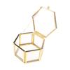 Accessories Storage Hexagon Glass Storage Box with Lid Transparent Display Case Jewelry Organizer Accessories Display