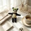 Wire Skeleton Abstract Twist Keychain Animal Figure Funny Cat Toy Kawaii Dog Pendant Doll  Children