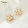 14K Gold Plated Brass Inlaid Zircon Honeycomb Pendant Heart Sun Charms For DIY Handmade Necklace Jewelry Making Accessories