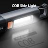 Rechargeable Led Flashlights,Super Bright Flashlight, 3 Modes With Cob Work Light Powerful Handheld Flash Light For Hiking