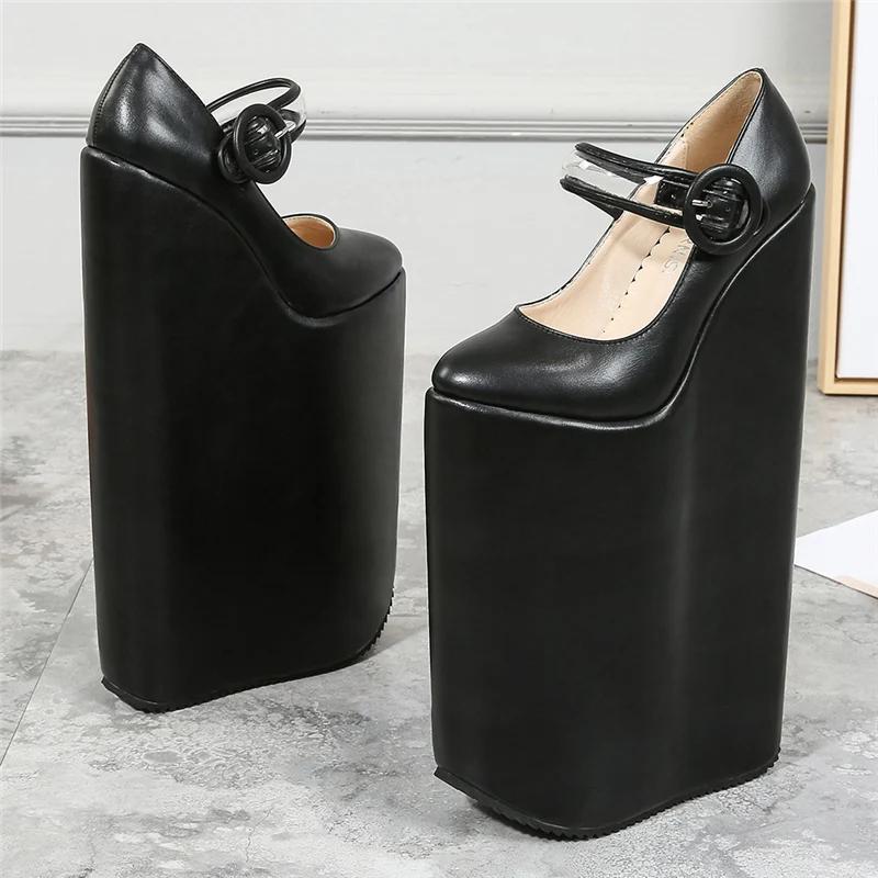 Divat 30 cm Égkék Platform Platform Női Egysoros Cipő Égkék Platform Cipő Éjszakai Klub Divat Plusz Méretű Magassarkú