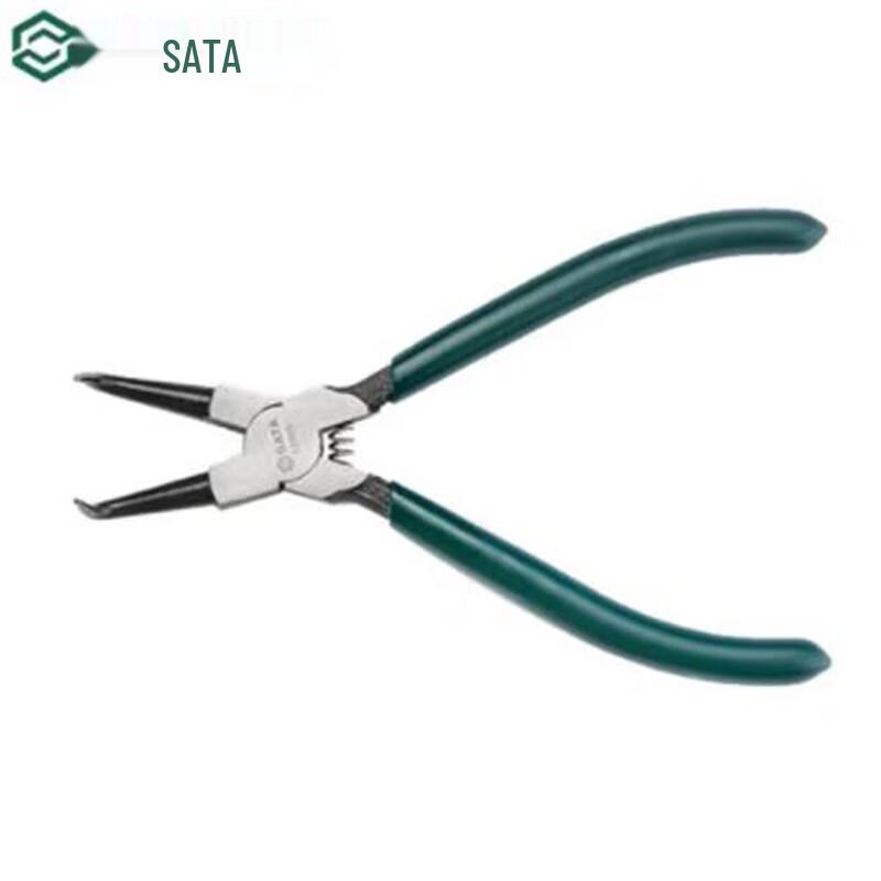 SATA 72005 Curved Tip Internal Circlip Pliers 7 inch