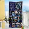Chelsea Customizable Name Beach Towel High Absorbency & Quick-Dry Perfect for Traveling Yoga Camping and Swimming