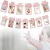 Baby FirstYear Photo Display 12Month Frame Set for Boy Girl Cherish Every Memory
