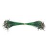 100PCS Fishing Leader Swivels Snap Anti Corroison Hard Steel Wire Leader for Saltwater 15cm / 5.9in