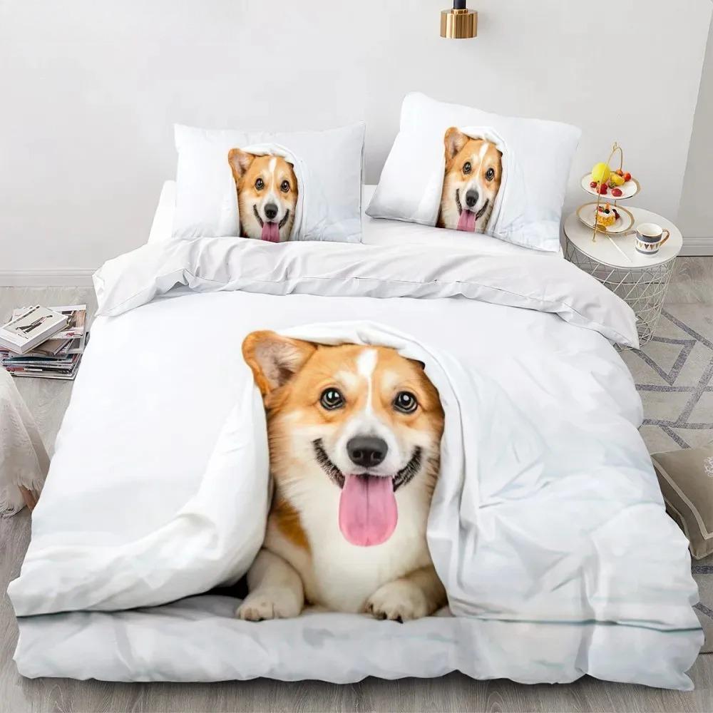 Shiba Inu Dog Bedding Set Animal Dogs Duvet Cover Double King Twin Single Bed Sets For Kids Boys Decor Home Custom Bed Linen