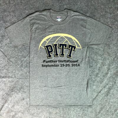 Pittsburgh Panthers Womens Shirt Small Gray Short Sleeve Tee Volleyball Top NCAA