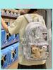 Star Pattern Nylon School Backpack With Padded Straps For Students