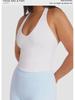 Y-Shaped Back U-Neck Slimming Yoga Sports Bra - Breathable Women's Activewear Top