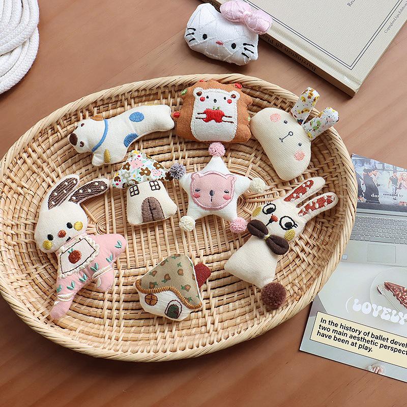 Korean Floral Rabbit & Cartoon Animal Hair Clip for Kids' Clothing Accessories