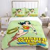 3pcs Wonder Woman Cover Set,Soft Comfortable Duvet Cover,Guest Room (1*Duvet Cover + 2*Pillowcases, Without Core) Yy251024009