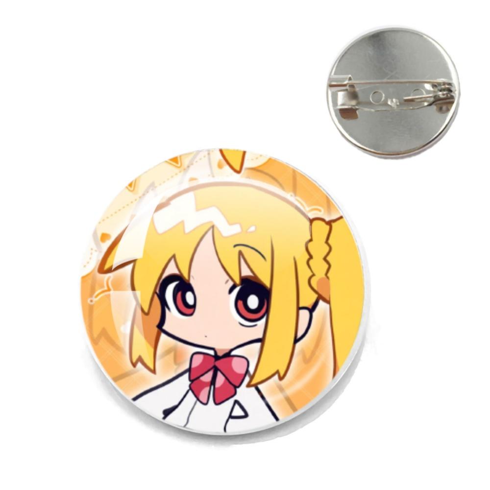 BOCCHI THE ROCK Pin Round Cartoon 20MM/25MM Metal Brooches Handmade Pins For Backpack Jewelry Accessories Gifts Creative Badge