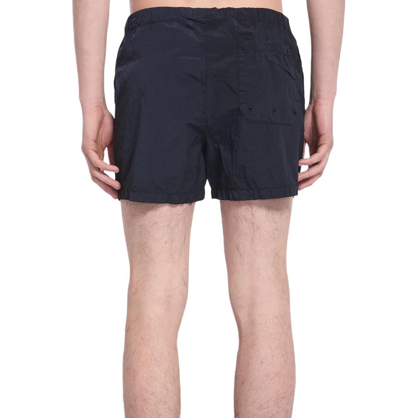 STONE ISLAND Solid Color Logo Slim Fit Swim Shorts Men Swimwear Dark-Blue K1S15B1000-06S0043-V0020