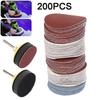 200/300Pcs 2Inch Sanding Discs Pad Kit Sanding Discs 60-1000Grit Paper Sandpaper with Abrasive Polish Pad Plate Tool Accessories