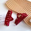 Fashionable Versatile Red Big Hair Claw Clip Ideal For Everyday And Events Special