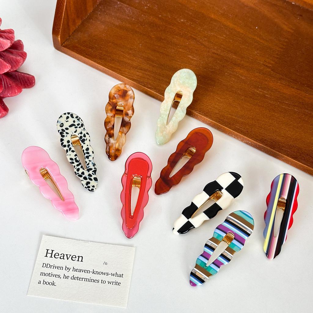 Trendy And Practical Acetate Hair Clips In Soft Colors Ideal For Fashionable Women