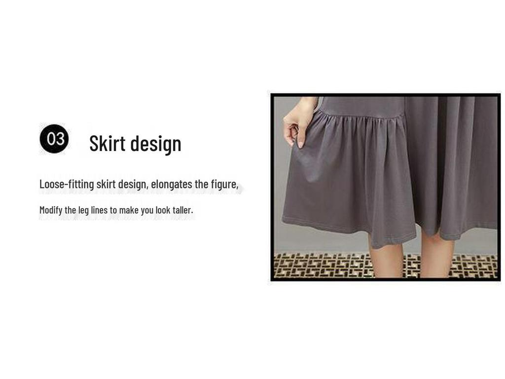 Plus Size Women's Korean Style Short Sleeve Irregular Patchwork Dress