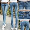 2025 Frühling & Herbst Niedrige Taille Schlankmachende Koreanischer Stil Bleistiftjeans für Damen