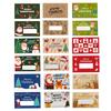 10pcs Christmas Scratch Cards Set DIY Gift Vouchers with Santa Claus & Tree Designs Party Favors DIY Games Supplies Gift Voucher