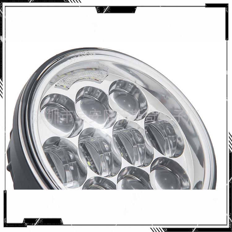 5.75" LED Headlight for Harley Motorcycles, 80W Super Bright with DRL High/Low Beam