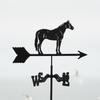 Metal Weather Vane Spray Painted Finish Wind Direction Indicator European Style Garden for