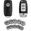 TQ114mm Car Key Shell Remote Control Auto Logo Sticker For Golf Passat Tiguan Jetta Polo Valve Caps JDKX-B652
