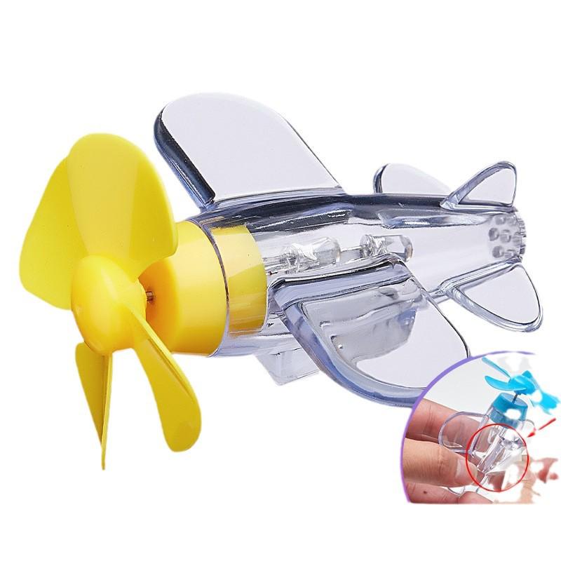 Colorful LED Light Wind-Powered Airplane Ornament for Cars and Motorcycles