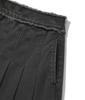 Pallet Pleated Denim Skirt Charcoal
