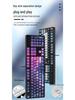 Blue & White Porcelain Wired Gaming Keyboard - 104-Key Mechanical with Blue Switches, Silent Typing, Cute Design for Girls & Office Use
