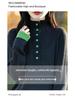 Women's Spring Color Block Knitted Sweater - Plus Size, Layered High-Neck, Half-Open Design